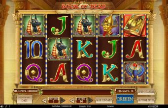 casino book of dead bonus