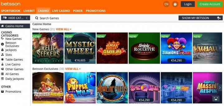 casino games online betting